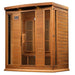 Golden Designs Maxxus MX-K406-01-ZF-CED Corner Near Zero EMF 4-Person FAR Infrared Sauna, Canadian RED CEDAR - Upzy.com