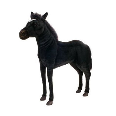 Hansa Creations 39" Black Beauty Horse Ride-On Stuffed Animal Toy, 4058 - Upzy.com