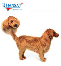 Hansa Creations 39" Life-Size Golden Retriever Animal Seat Stuffed Plush Toy, 6346 - Upzy.com