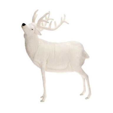 Hansa Creations 60" XL White Reindeer Stuffed Animal Toy, 5923 - Upzy.com