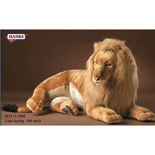 Hansa Creations Extra Large XL Laying Lion 70" Stuffed Animal Toy 3568 - Upzy.com