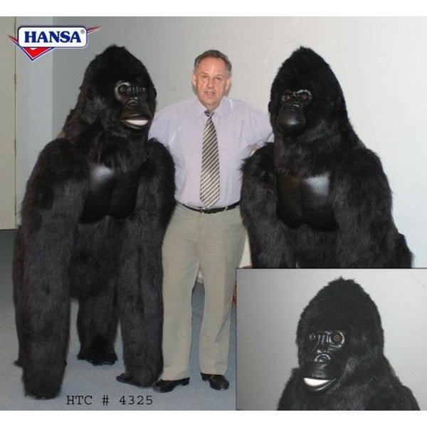 Hansa Creations Lifesized Male Silverback Gorilla 67" Stuffed Animal Toy, 4325 - Upzy.com