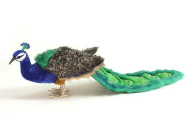 Hansa Creations Peacock Long Tail 40"L Stuffed Animal Plush Toy 5437 - Upzy.com