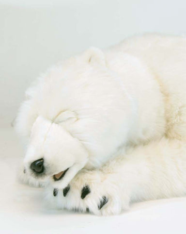 Hansa Creations Polar Cub Large Sleeping Bear 41"L Stuffed Animal 4043 - Upzy.com