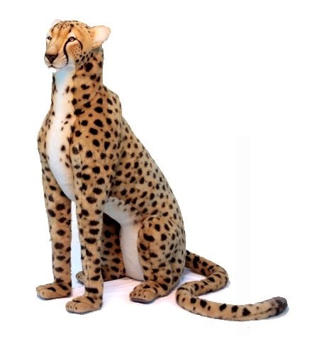 Hansa Creations Sitting 44 Life-Size Cheetah Stuffed Toy, 6543