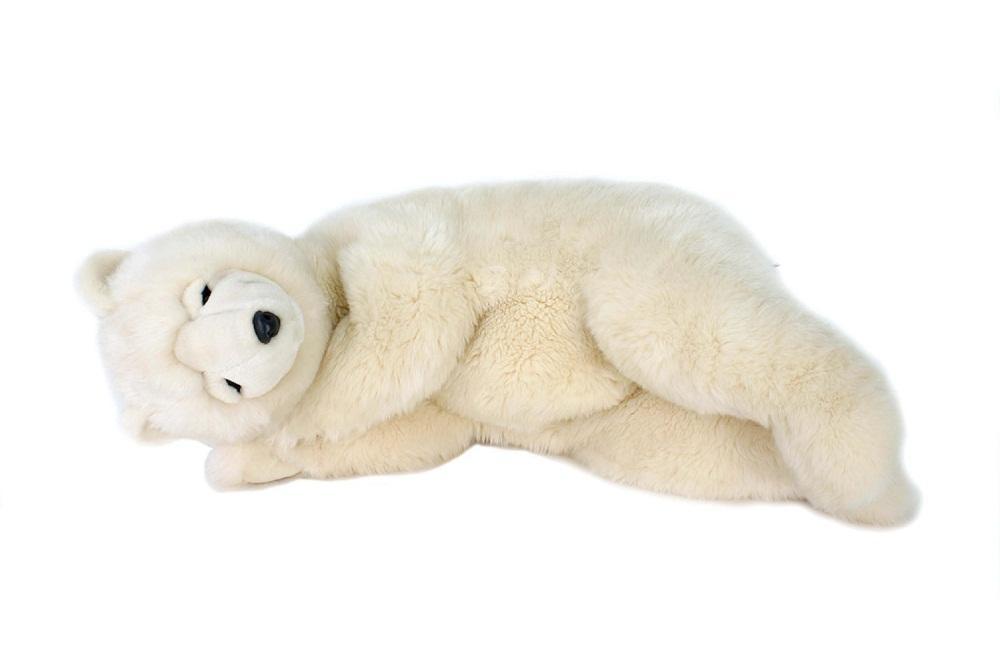 Hansa Creations Sleeping Creme Bear 28"L Stuffed Animal Toy 5116 - Upzy.com