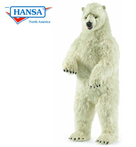 Hansa Creations Standing Upright Polar Bear 58" Stuffed Animal Toy, 3650 - Upzy.com
