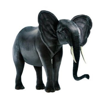 Hansa Creations Static Elephant XL 59" Stuffed Animal Toy, 2441 - Upzy.com
