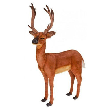 Hansa Creations White Tailed Deer 30"L x 42"H Stuffed Animal Toy 4509 - Upzy.com