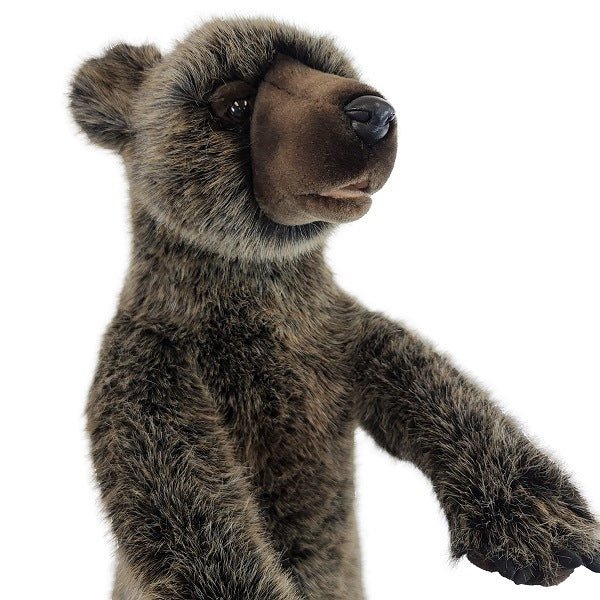 Hansa Standing Up on 2 Feet Hansatronic Grizzly Bear Cub Stuffed Animal Toy, 0201 - Upzy.com