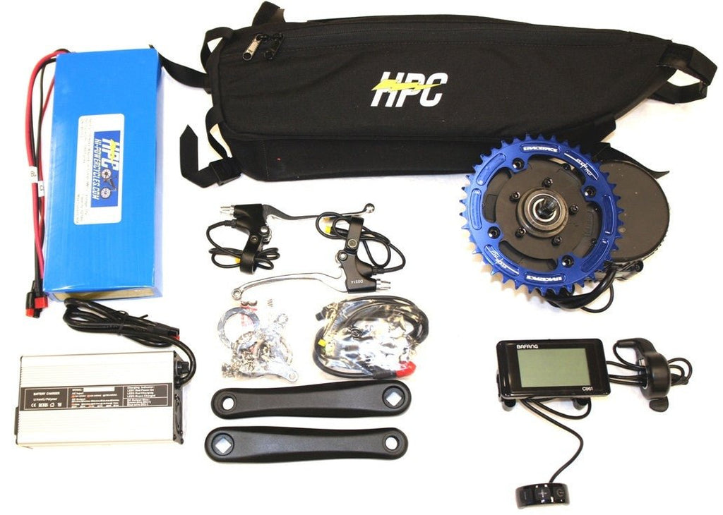HPC 1200W Mid Drive Electric Bicycle Conversion System Complete Kit —