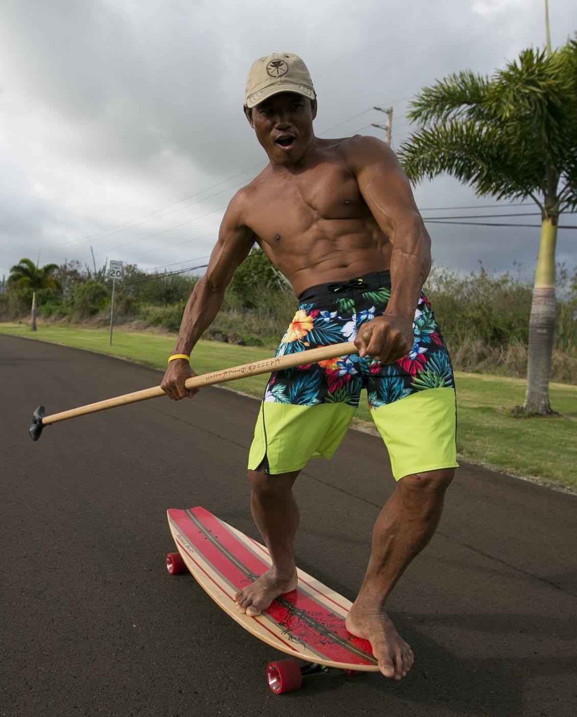Kahuna Creations Shaka Surf 46" Land Paddle Board, Longboard - Upzy.com