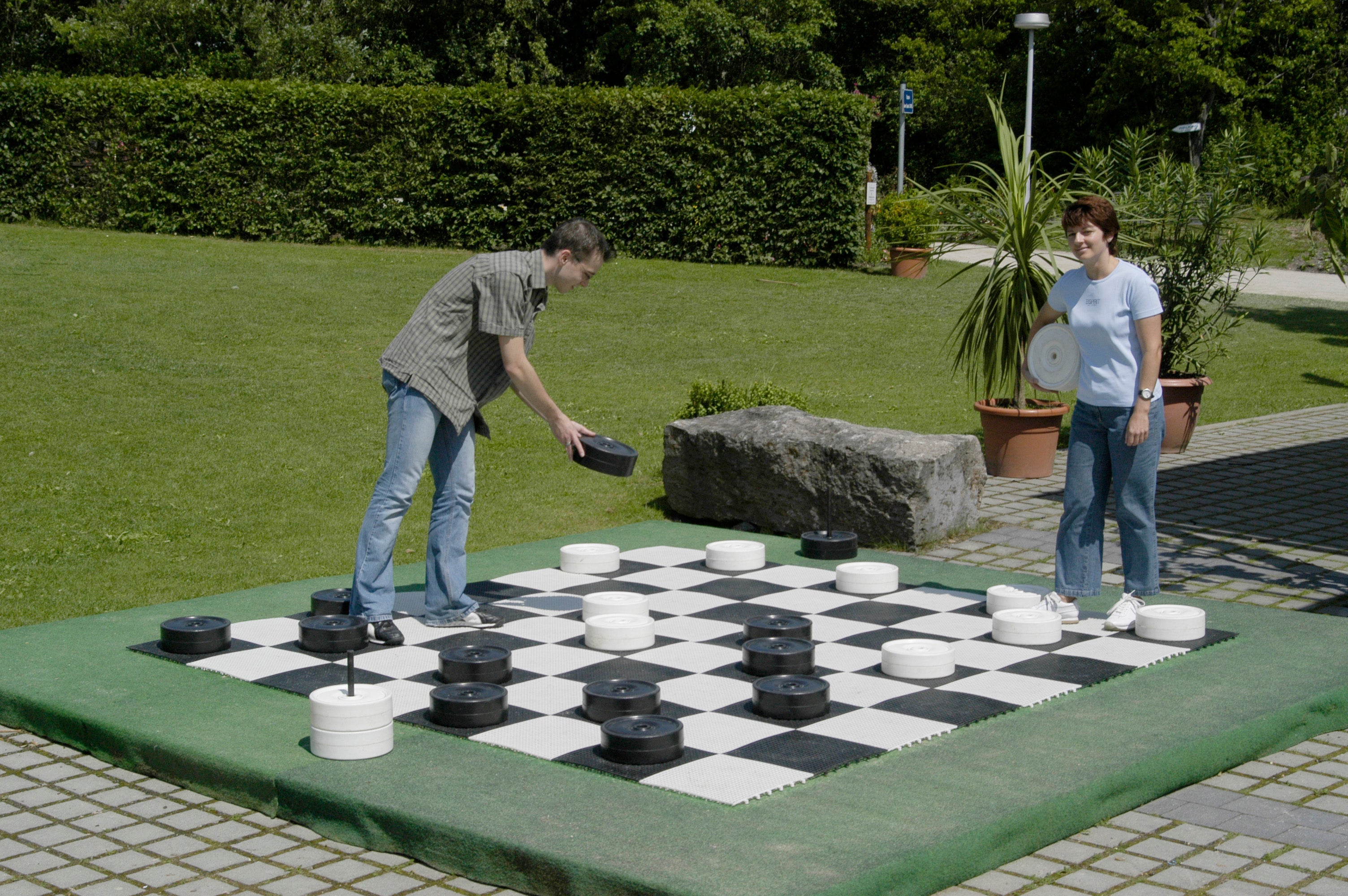 Large Checker Simple Kettler USA Rolly LARGE CHECKER PIECES 4