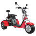 LinksEride CP3 2000W 60V Three Wheel Lithium Fat Tire Electric Scooter Trike - Upzy.com