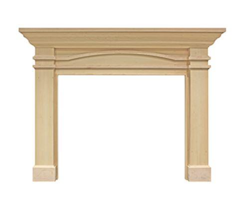 Majestic AFPOAUC Portico Flush Mantel for 42" Fireplace in Unfinished Maple - Upzy.com