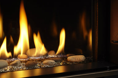 Majestic BGK-60 Reflective Black Ceramic Glass Liner Kit for 60" Fireplace - Upzy.com