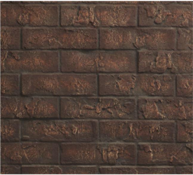Majestic BRICK32CR Brick Interior Panels for 32" Fireplaces in Cottage Red - Upzy.com