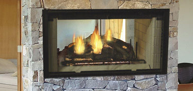 Majestic DSR42 Designer 42" See-Thru Radiant Wood Burning Fireplace - Upzy.com