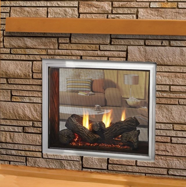 Majestic Fortress 36 ODFORTG-36 Indoor/Outdoor See-Through Gas Fireplace - Upzy.com