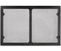 Majestic GV36BK Grand Vista Cabinet Style Mesh Doors for 36" Wood Burning Fireplaces in Black - Upzy.com