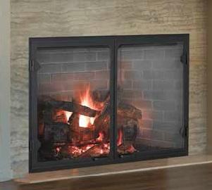Majestic SB100 Biltmore 50" Radiant Wood Burning Fireplace - Upzy.com