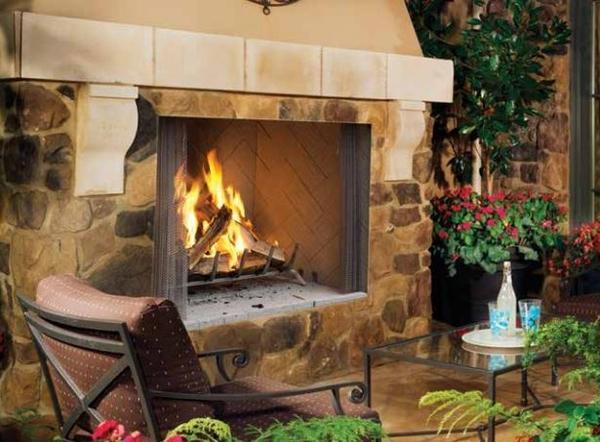 Majestic Villawood 36" ODVILLA-36 Outdoor Wood Burning Fireplace - Upzy.com