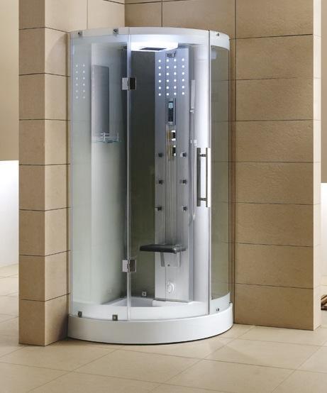 Mesa WS-302 In-Home Walk-In Steam Shower 38"L x 38"W x 85"H - Upzy.com