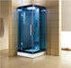 Mesa WS-303A-Blue Glass In-Home Walk-In Steam Shower 32"L x 32"W x 85"H - Upzy.com