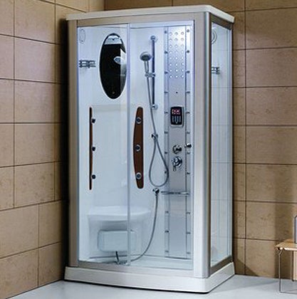 Mesa WS-802A-Clear Glass In-Home Walk-In Steam Shower 45"L x 35"W x 85"H - Upzy.com