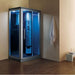 Mesa WS-802L (L/R)-Blue Glass In-Home Walk-In Steam Shower 45"W x 32"D x 85"H - Upzy.com