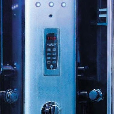 Mesa WS-9090K-Blue Glass In-Home Walk-In Steam Shower 36"L x 36"W x 85"H - Upzy.com