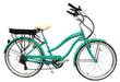 Micargi LUNA Women's 350W 48V 26" Step-Through 7 Speed Beach Cruiser Electric Bike - Upzy.com