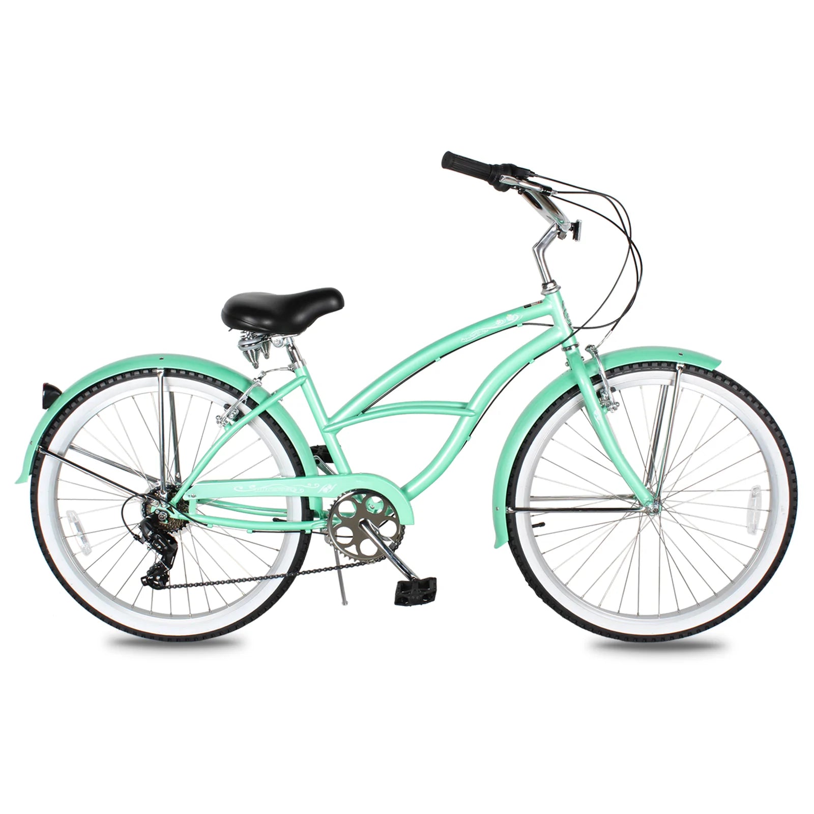 Micargi PANTERA 26" Women's Single Speed Step-Through Beach Cruiser Bike - Upzy.com