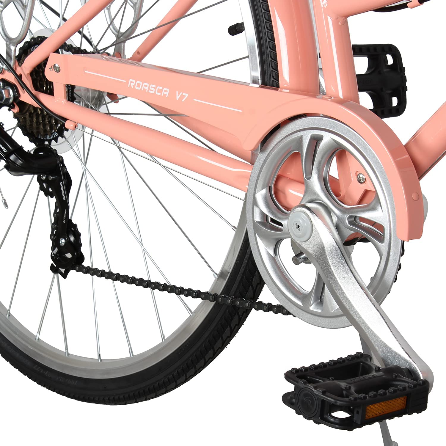 Micargi ROASCA V7-F Women's Step-Through 7 Speed City Bike Vanilla / 39cm