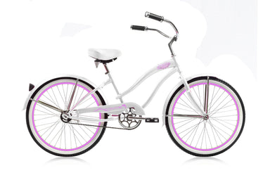 Micargi ROVER 24" Women's Single Speed Step-Through Beach Cruiser Bike - Upzy.com