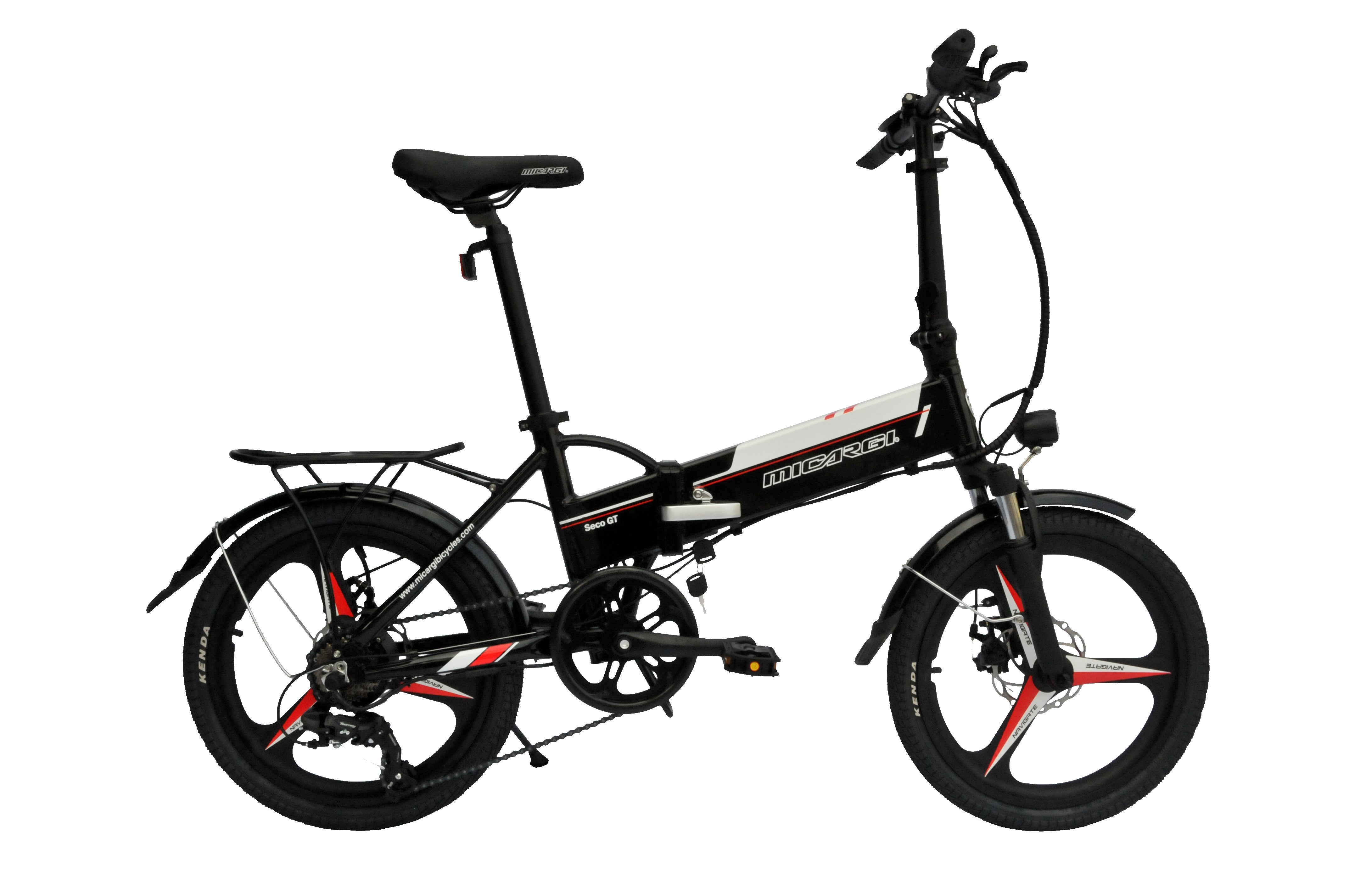 Micargi SECO GT 36V 20" 7 Speed Aluminum Commuter Folding Electric Bike - Upzy.com