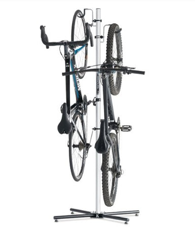 Minoura P-600AL-6S Free Standing Vertical Storage Double Bike Stand 2 Bicycles - Upzy.com