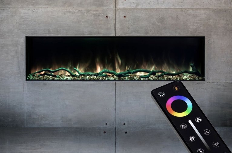 Modern Flames 44" Landscape Pro SLIM Built-In Linear Electric Fireplace LPS-4414 - Upzy.com