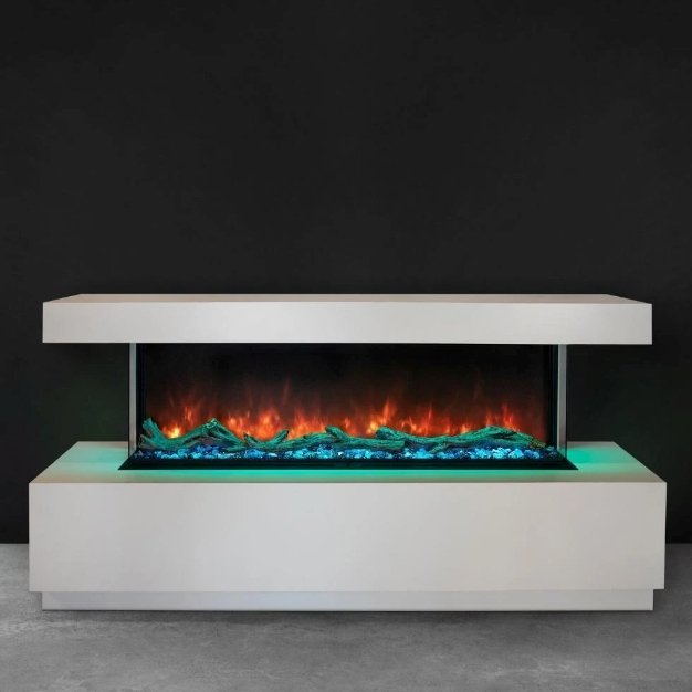 Modern Flames 96" Landscape Pro Multi-Sided Built-In Electric Fireplace LPM-9616 - Upzy.com