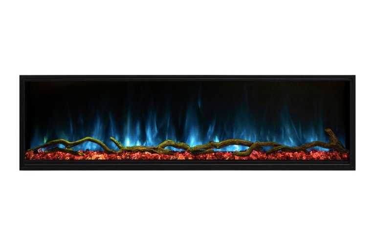 Modern Flames 96" Landscape Pro SLIM Built-In Linear Electric Fireplace LPS-9614 - Upzy.com