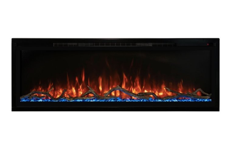 Modern Flames SPS-100B 100" Spectrum Slimline Wall Mount/Recessed Electric Fireplace - Upzy.com