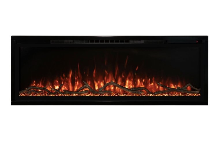 Modern Flames SPS-50B 50" Spectrum Slimline Wall Mount/Recessed Electric Fireplace - Upzy.com
