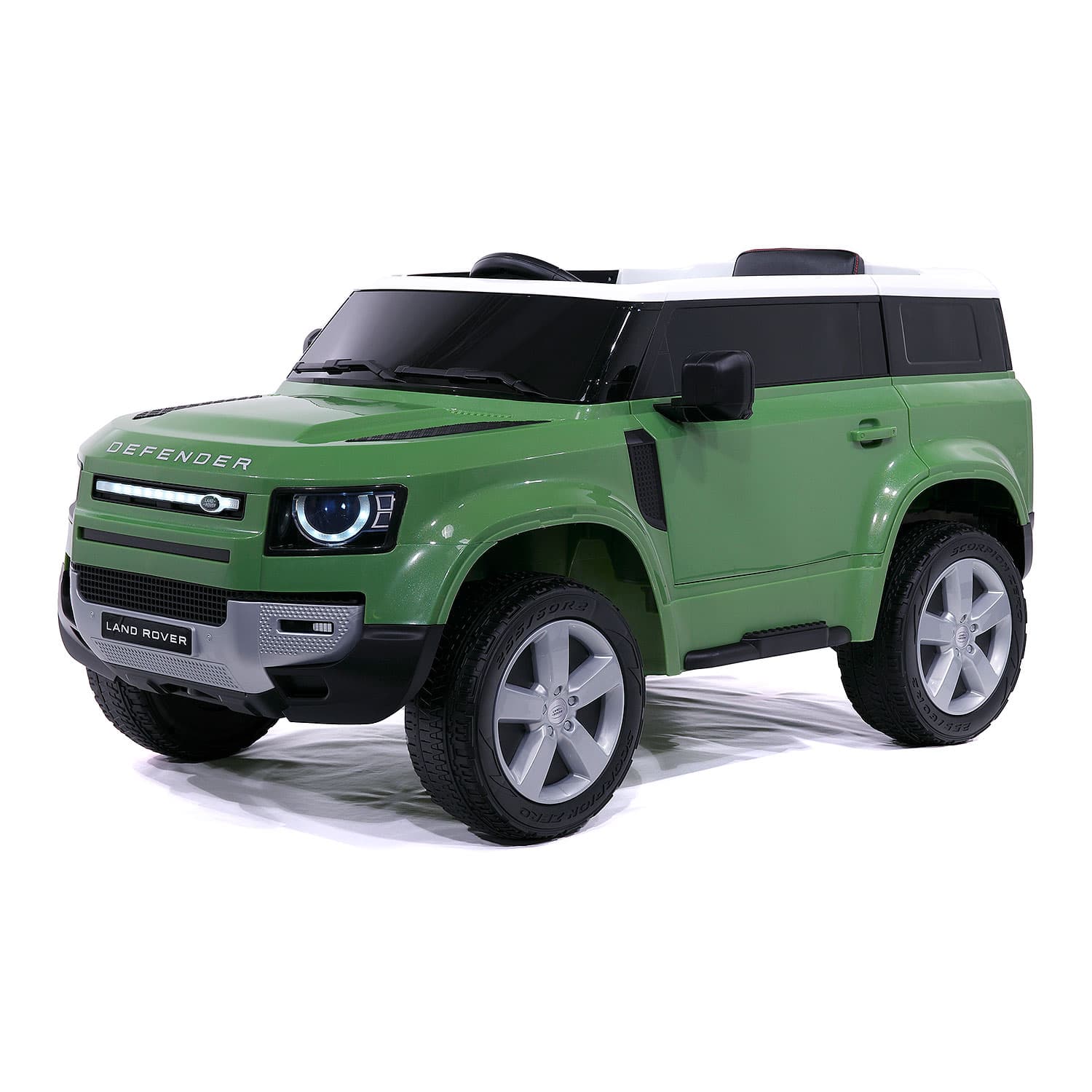 Moderno Kids Land Rover Defender 12V Electric Ride-On Car Parental Remote —