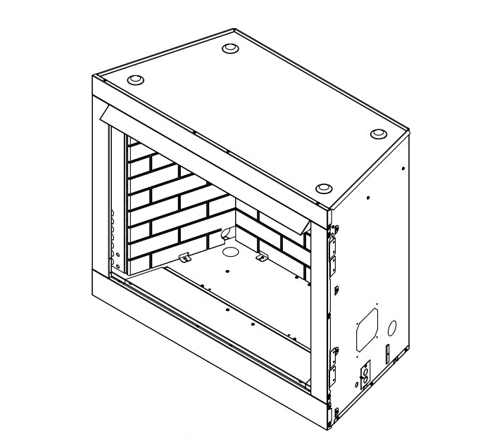 Monessen 36" ACUF36 Attribute Vent-Free Dual Sided Fiber Ceramic Gas Firebox - Upzy.com
