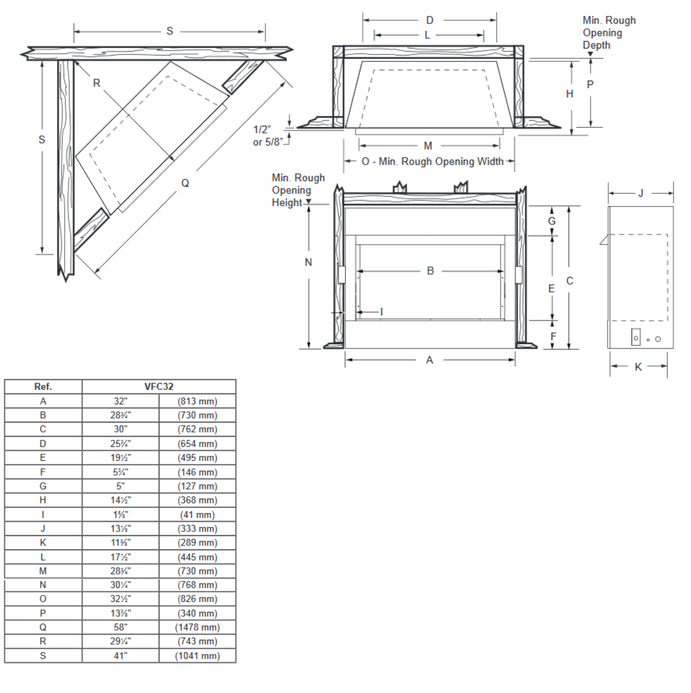 Monessen Hearth 32" Symphony VFC32 Vent-Free Traditional Gas Fireplace - Upzy.com