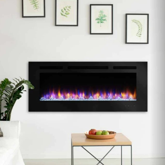 Monessen Hearth Simplifire SF-ALL60-BK Allusion 60" Recessed Linear Electric Fireplace - Upzy.com