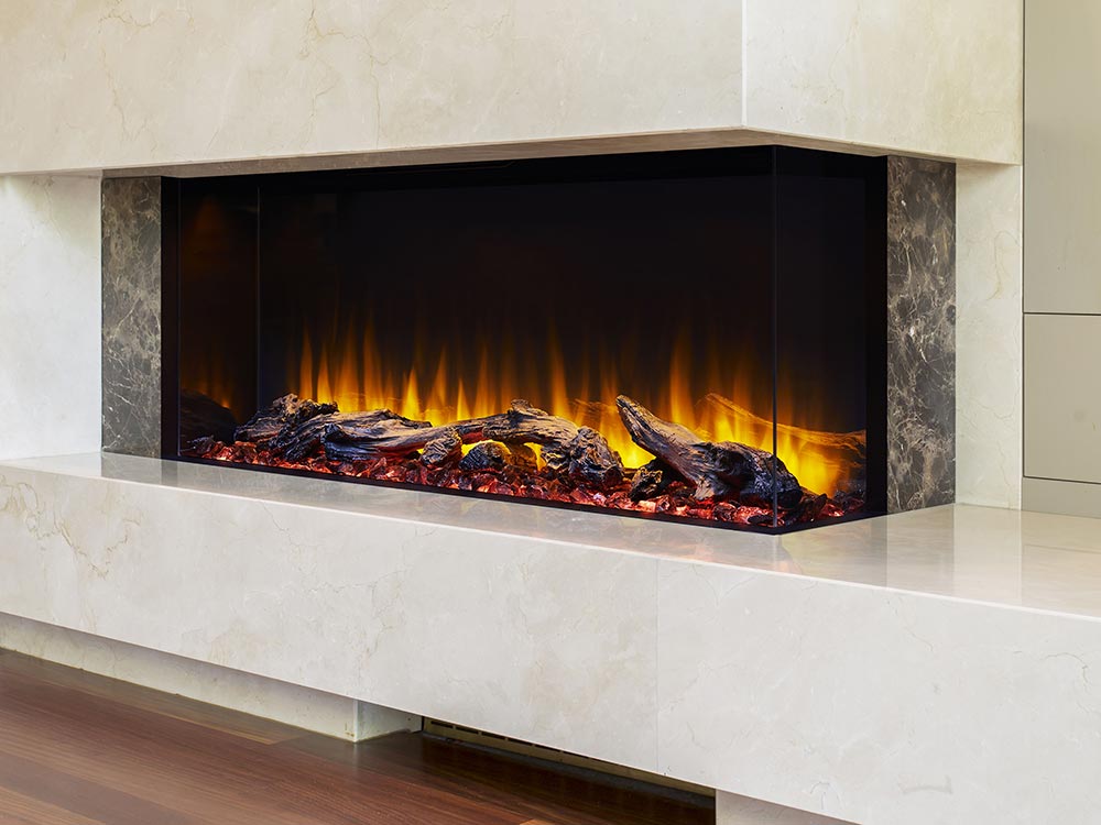 Monessen SimpliFire Scion Trinity SF-SCT43-BK 43" Clean Face Linear Electric Fireplace - Upzy.com