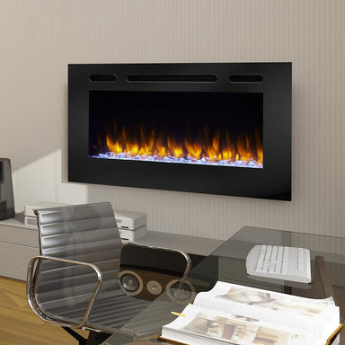Monessen SimpliFire SF-ALL40-BK 40" Allusion Recessed Linear Electric Fireplace - Upzy.com