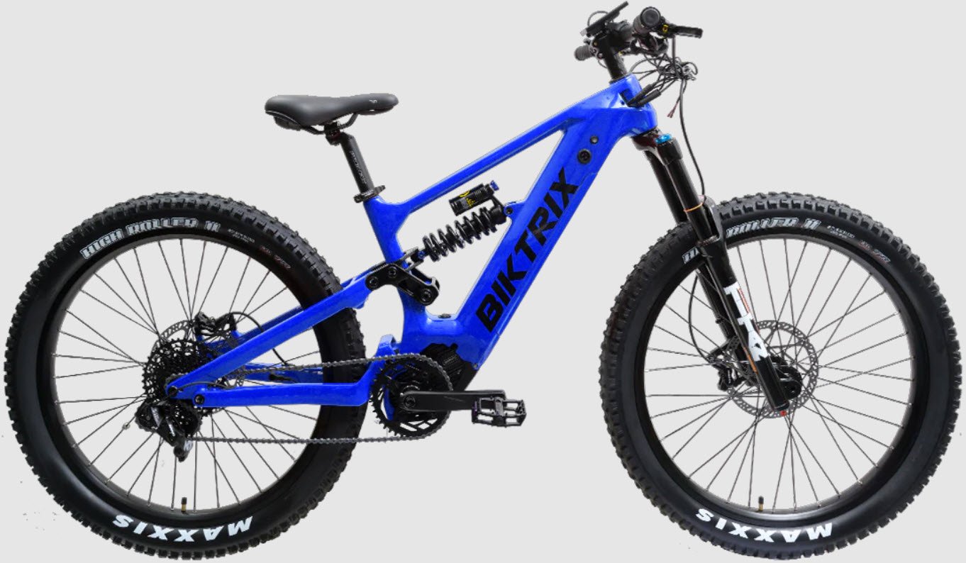 2025 Biktrix Monte Capro Lite Carbon Suspension Mid Drive Electric Bike