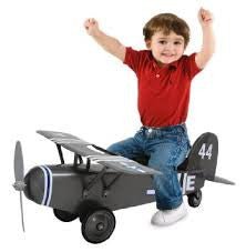 Morgan Cycle Army 44 Airplane Ride on Scoot Foot to Floor Ride-On Toy 71125 - Upzy.com